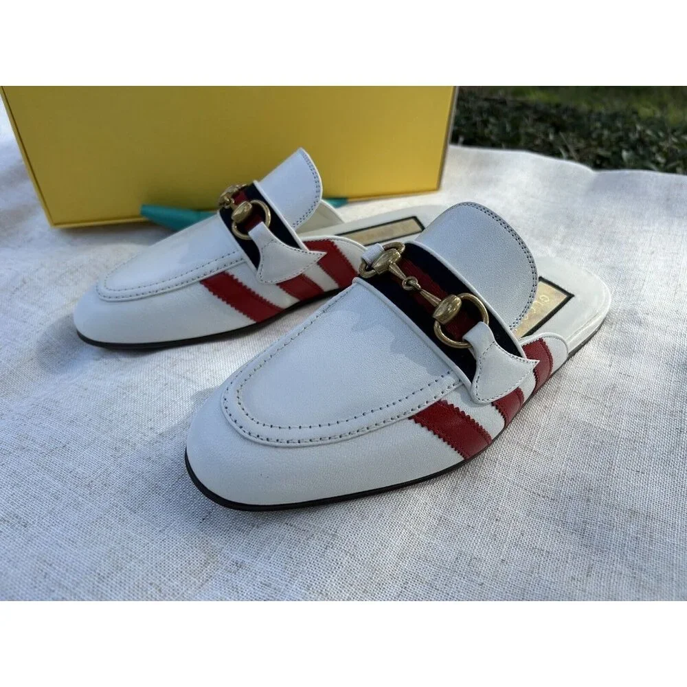 adidas x Gucci women's slipper with Horsebit 38.5 NEW - Picture 8 of 16